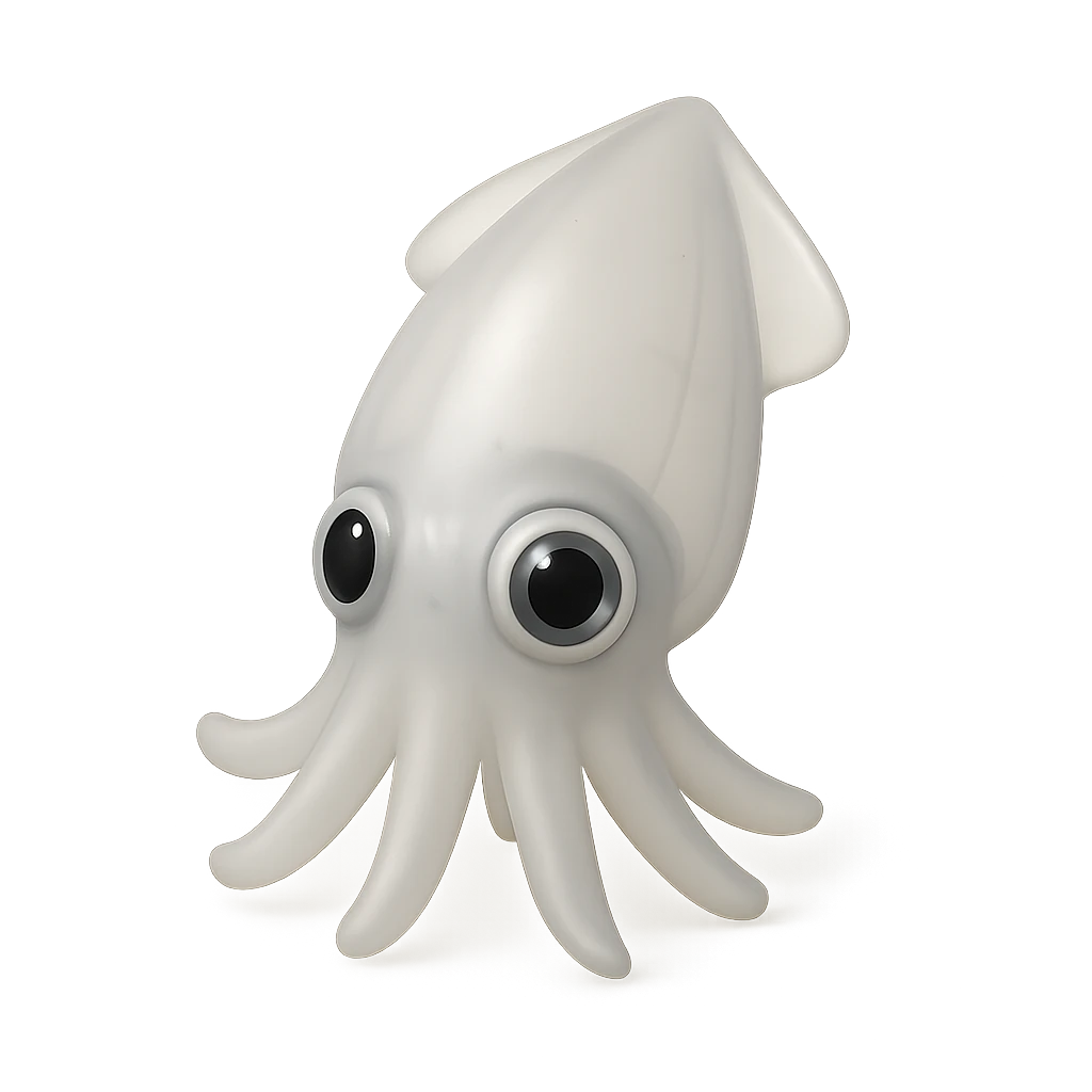 Unarmed Cranch Squid