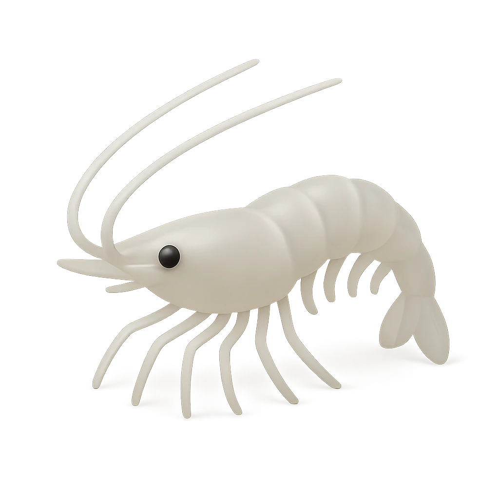 Pink Glass Shrimp