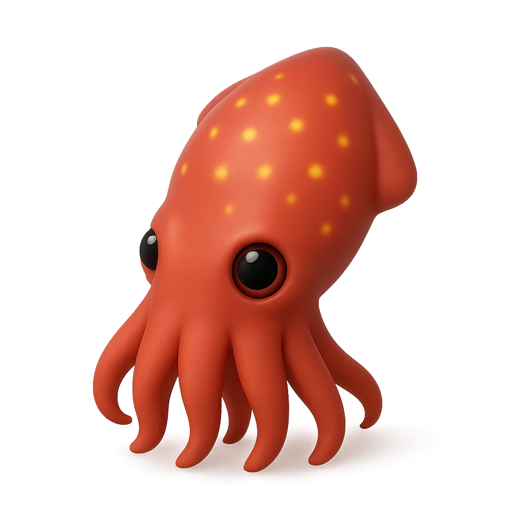 Roundear Enope Squid